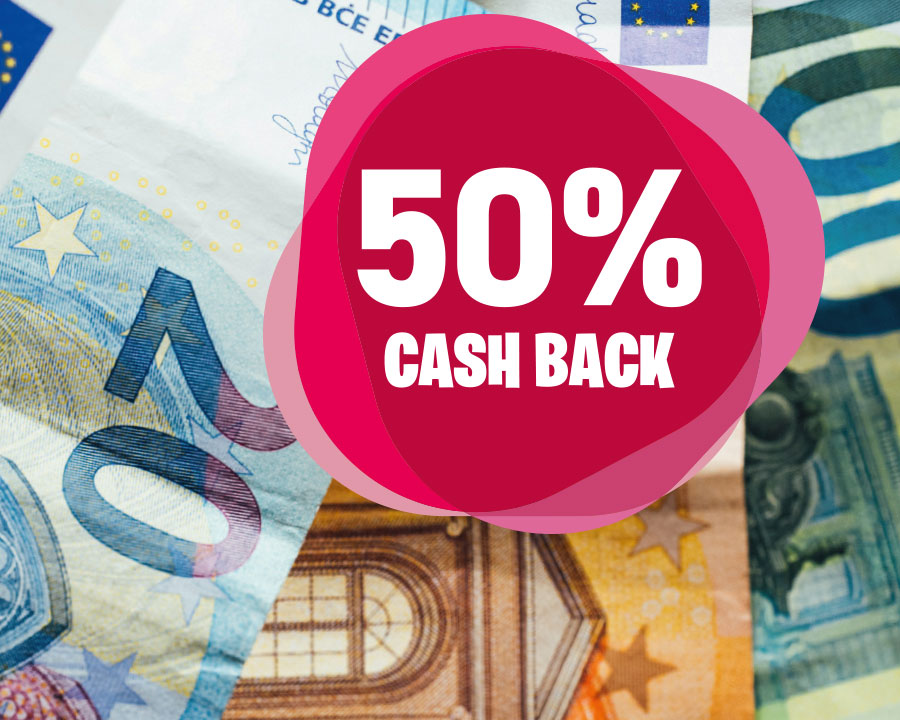50% Cash-Back